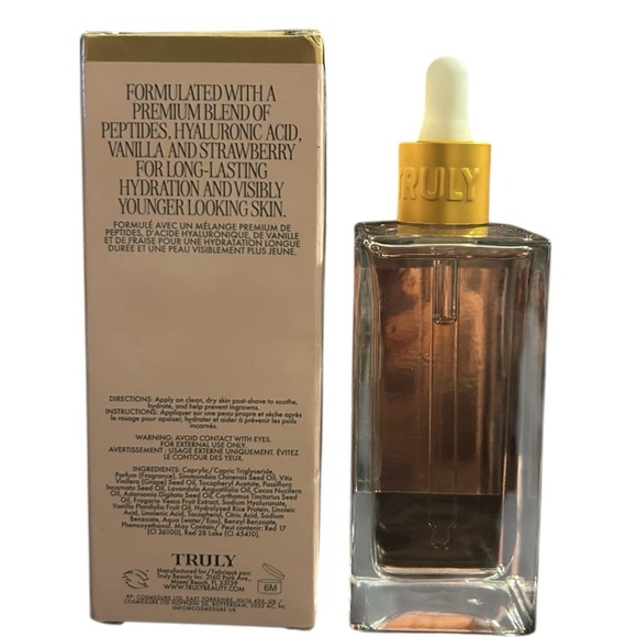 Truly Beauty Soft Serve After Shave Oil 3.1 Oz - Vanilla Strawberry - - Picture 2 of 6